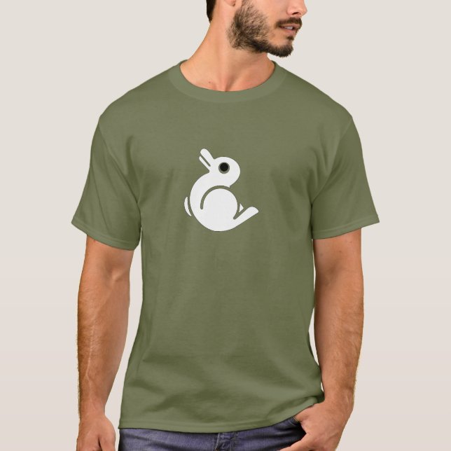 T-shirt Illusion de canard de lapin (Devant)