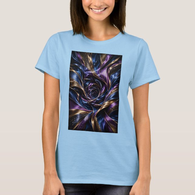 T-shirt Illusion de chaîne en soie (Devant)