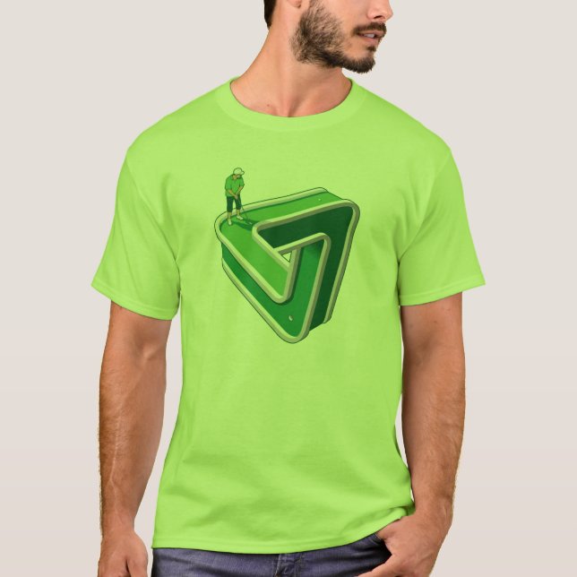 T-shirt Illusion de joueur de golf (Devant)