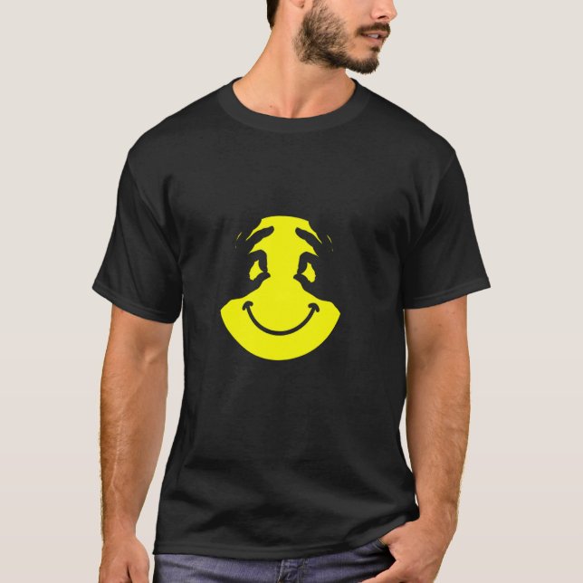 T-shirt Illusion de visage avec les mains (Devant)