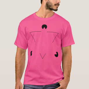T-shirt Illusion d'optique du triangle de Kanizsa