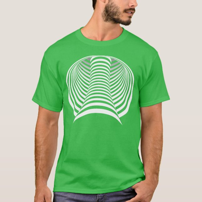 T-shirt Illusion d'optique Graphique 3D Trompe l'esprit (Devant)