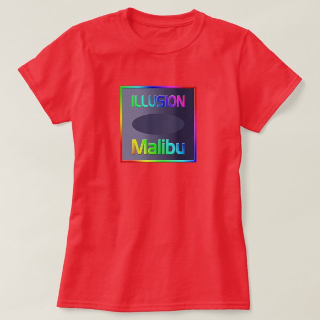 T-shirt "ILLUSION Malibu" ! T-shirt (Design devant)