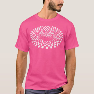 T-shirt Illusion optique agrafant la spirale
