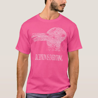T-shirt Illusion Optique Canard Lapin La Perception Est To