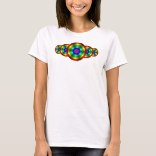 T-shirt Illusion optique Chemise légère arc-en-ciel pour f