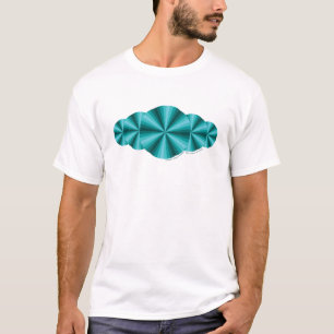 T-shirt Illusion optique Chemise légère pour hommes Aqua