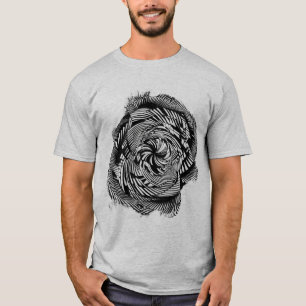 T-shirt Illusion optique cinétique Hypnotique Géométrique