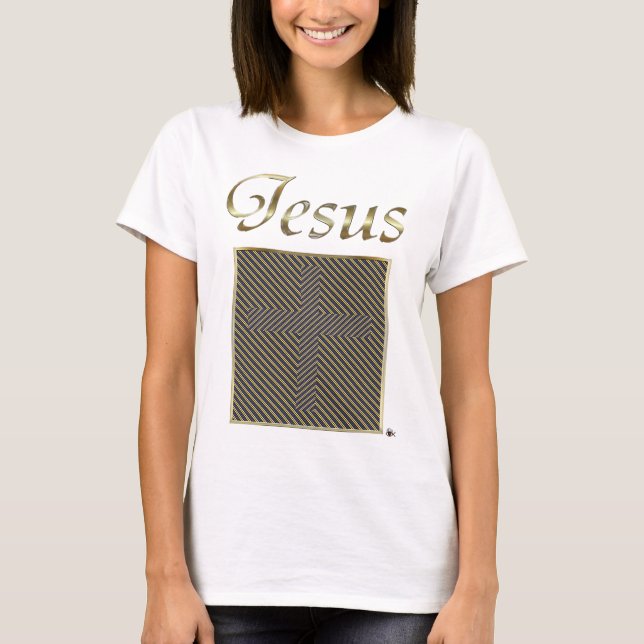 T-shirt Illusion optique croisée de JÉSUS (Devant)