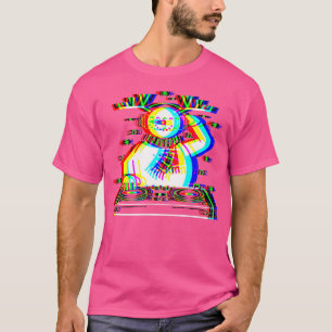 T-shirt Illusion Optique De Bonhomme De Neige Edm Noël Rav