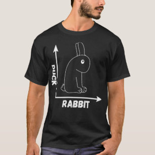 T-shirt Illusion optique folle Perspective de canard lapin