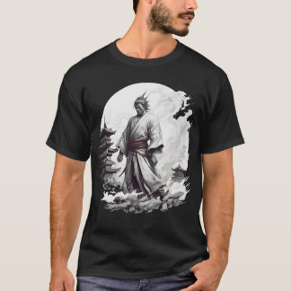 T-shirt illustrant japonais Samurai