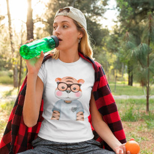 T-shirt illustrant le tigre mignon