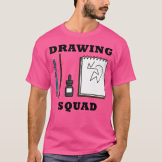 T-shirt Illustrateur de l'équipe de dessin pour femmes