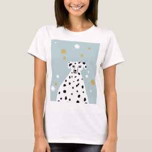 T-shirt Illustration Abstraite de Chien dalmate