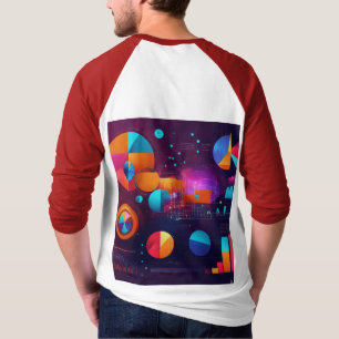 T-shirt Illustration Abstraite des données et de l'analyse