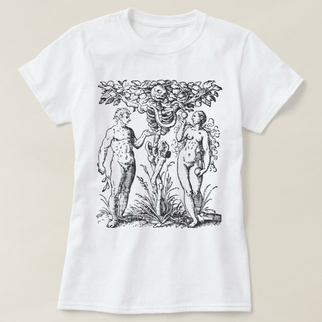 T-shirt Illustration Adam et Eve (Design devant)