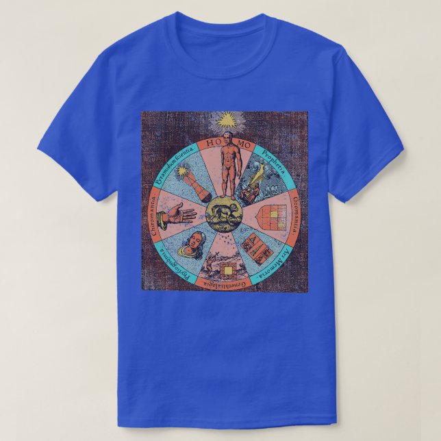 T-shirt Illustration alchimique7 (Design devant)