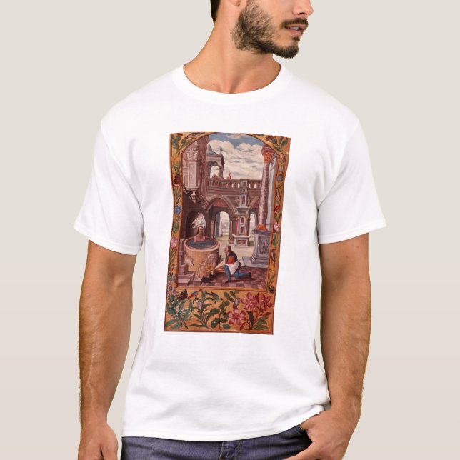 T-shirt Illustration allégorique d'un alchimiste à (Devant)
