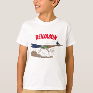 T-shirt Illustration amusante de la caricature d'oiseau du