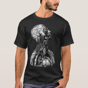 T-shirt Illustration anatomique vintage du corps supérieur