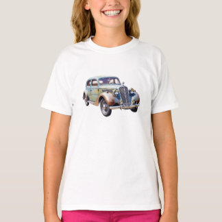 T-shirt Illustration aquarelle de voiture classique vintag