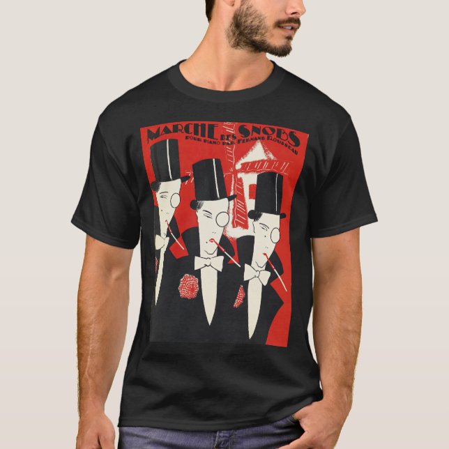 T-shirt Illustration Art Déco des snobs (Devant)