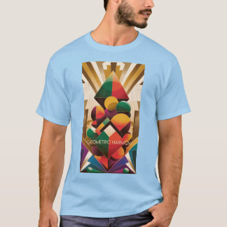 T-shirt Illustration Art Déco Futuriste Vibrante