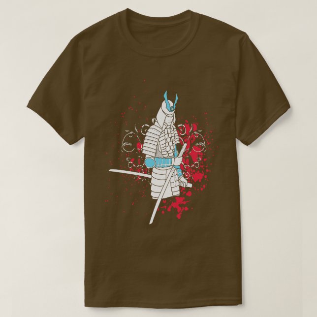T-shirt Illustration asiatique de Samurai (Design devant)