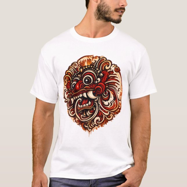 T-shirt illustration Barong balinais (Devant)