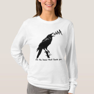 T-shirt Illustration Black Crow - Style gothique Art Desig