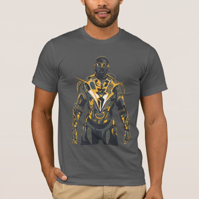 T-shirt Illustration Black Lightning (Devant)