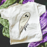 T-shirt Illustration Boo Ghost Halloween<br><div class="desc">Des t-shirts Halloween modernes et ludiques,  avec un fantôme blanc dessiné à la main avec un texte écrit à la main disant,  "Boo !" Commandez-en un pour l'équipage du Boo !</div>
