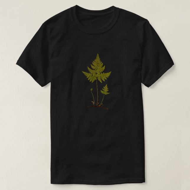 T-shirt Illustration botanique de foune (Design devant)