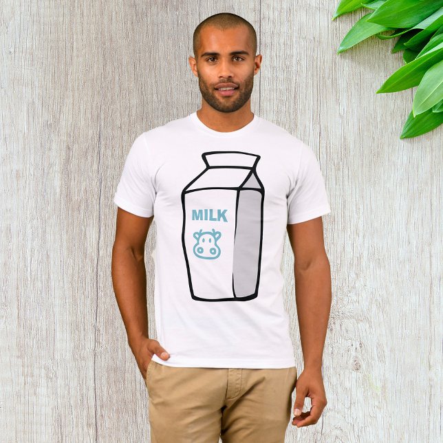 T-shirt Illustration Carton de lait de vache laitière cuit (Créateur téléchargé)