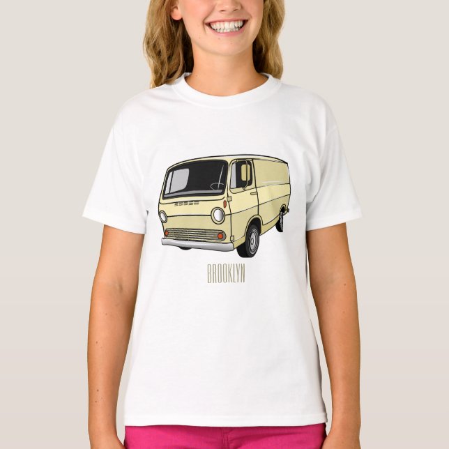 T-shirt Illustration classique de van (Devant)