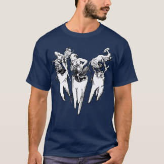T-shirt Illustration classique d'une maux de dents démonia