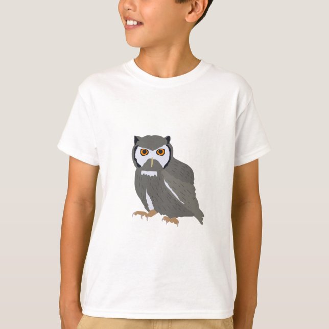 T-shirt Illustration Cute Owl (Devant)