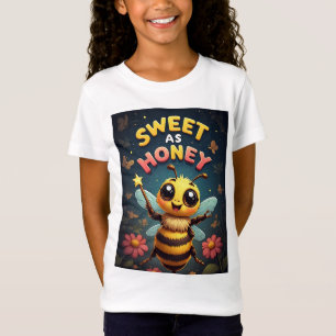 T-Shirt 🐝 Illustration d'abeille lumineuse pour style enf