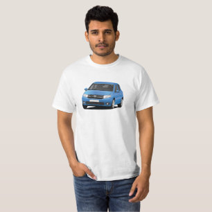 T-shirt Illustration Dacia Sandero - bleu