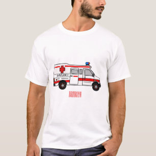 T-shirt Illustration d'ambulance