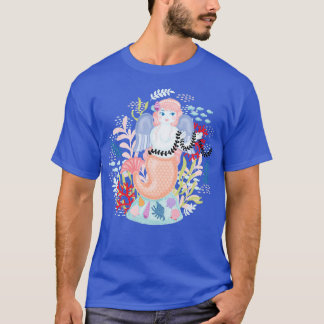 T-shirt Illustration d'amour de sirène