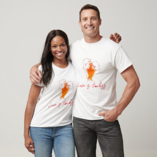 T-shirt Illustration d'amour romantique