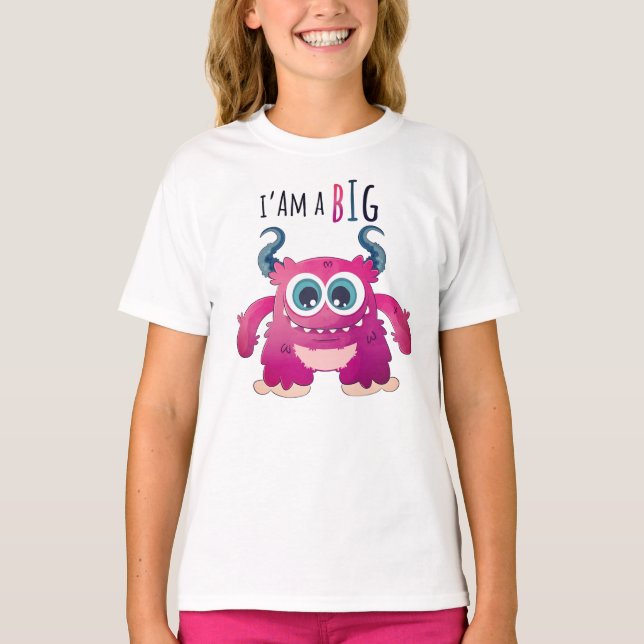 T-shirt Illustration d'animal monstre mignon (Devant)