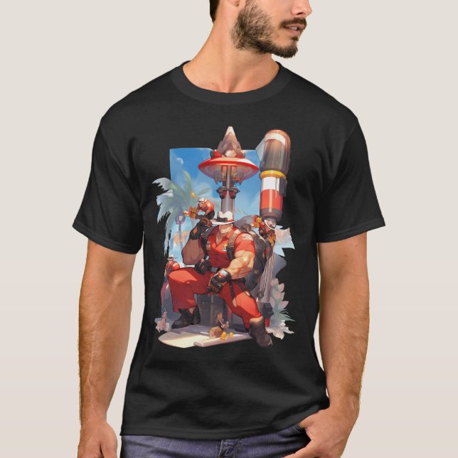 T-shirt Illustration d'anime de Safe Gard (Devant)