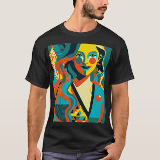T-shirt Illustration d'art pop