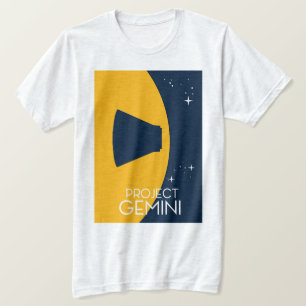 T-shirt illustration d'art spatial du projet Gemini