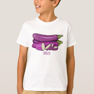 T-shirt Illustration d'aubergine