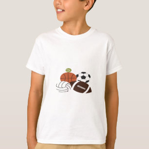 T-shirt illustration de balle de sport