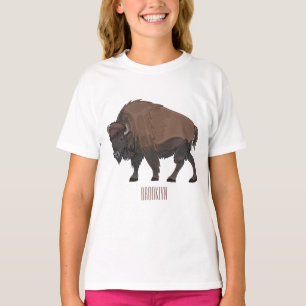 T-shirt Illustration de bison